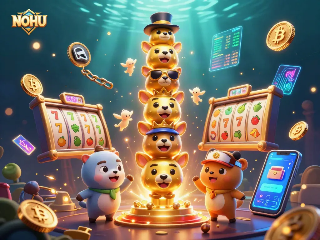Win big at NOHU with vibrant slots featuring a golden totem pole and sparkling jackpots!
