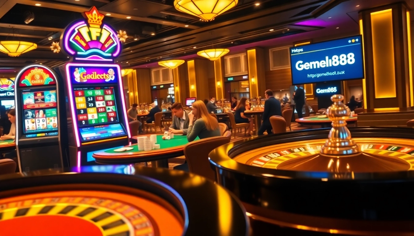 Experience the thrilling gaming atmosphere of https://gem88.buzz/ with intense poker action and vibrant casino visuals.