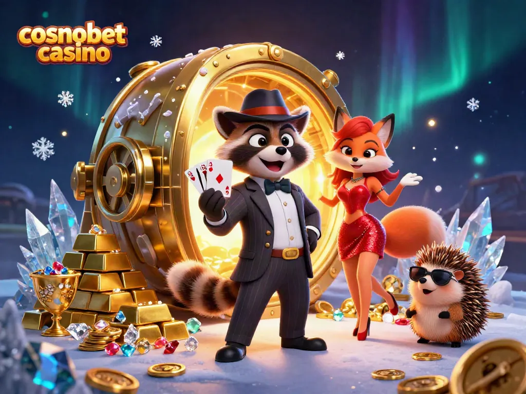 Experience the thrill of cosmobet casino with suave raccoon, glamorous fox, and riches galore.