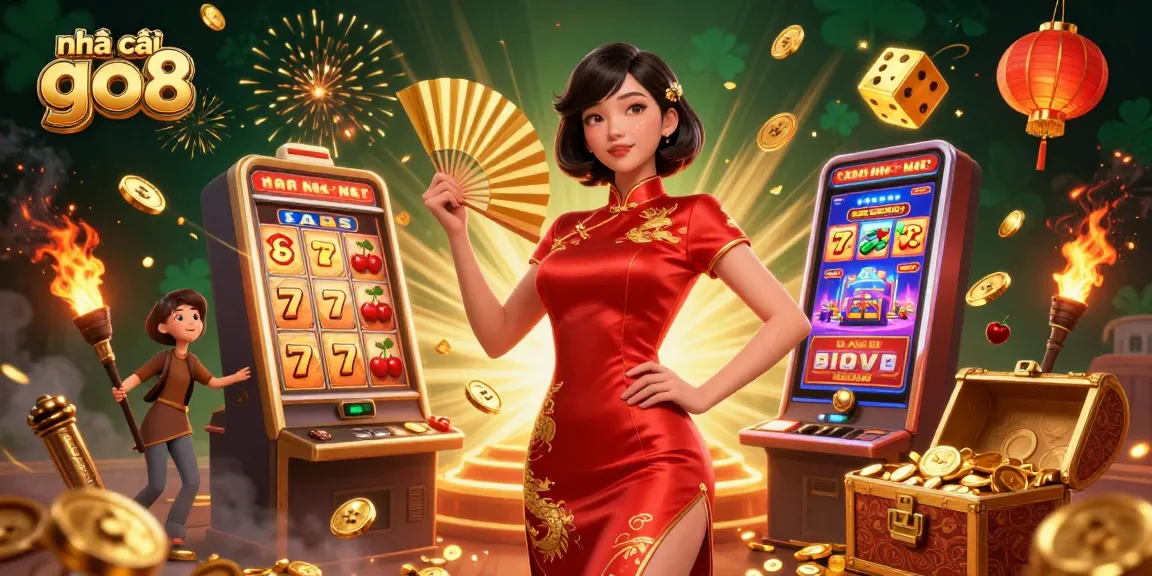 Experience thrilling jackpots at nhà cái go8 with a stunning Asian woman and a dynamic casino scene full of excitement.