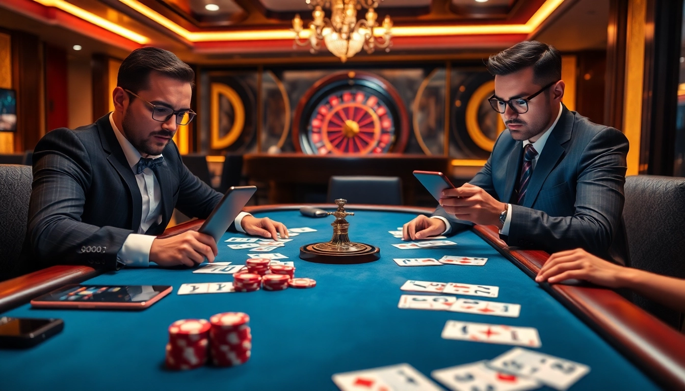 Experience the excitement of online betting at https://bsport.bargains/ with professional gamblers engaging at digital casino tables.