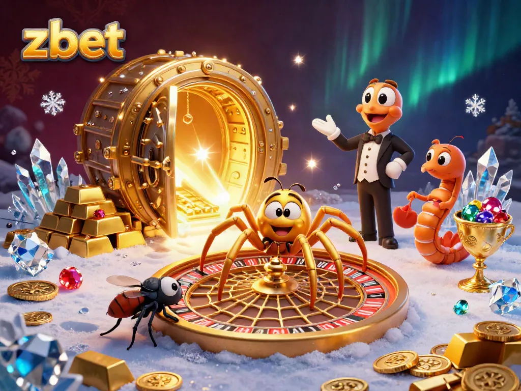 Betting on exciting games with zbet in a golden-filled casino scene illustrated in 3D.