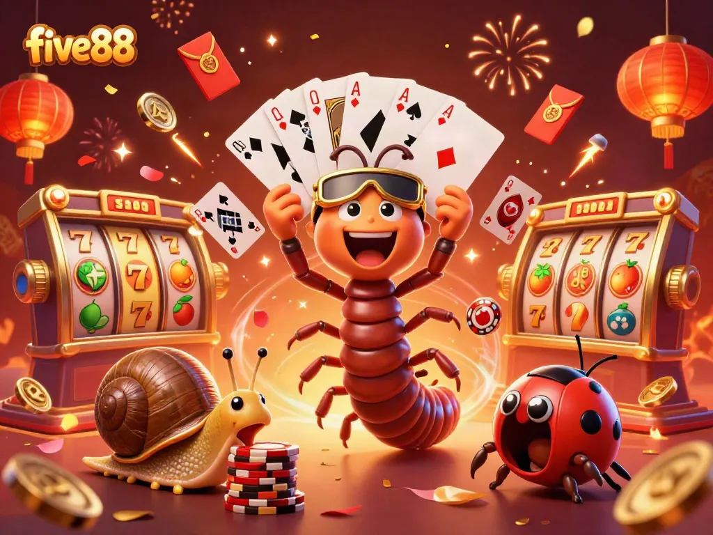 Experience thrilling wins at five88 with exciting slot games featuring vibrant symbols and dynamic characters.