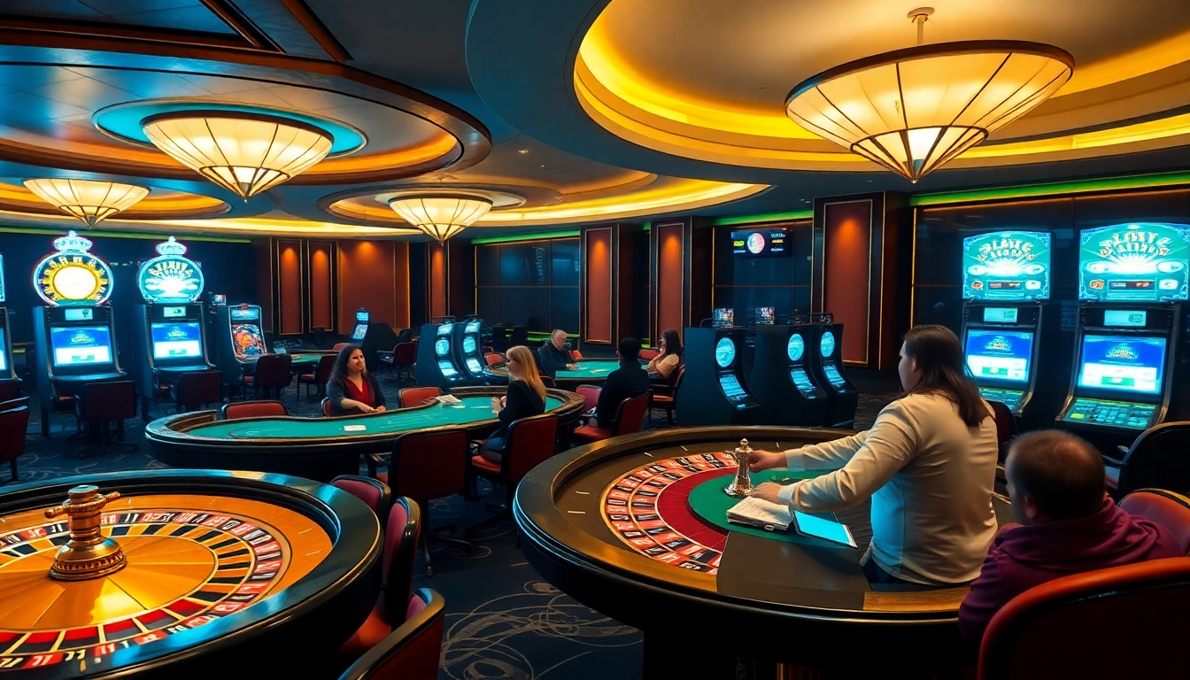11UU players enjoy gambling excitement at a modern casino with roulette and poker.