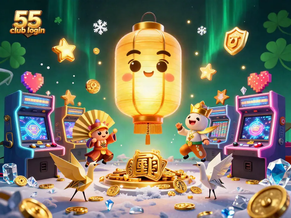 Engage with the 55 club login for seamless access to vibrant gaming experiences in a colorful, animated casino.