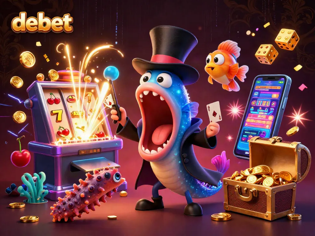 Experience thrilling casino action in debet with vibrant characters and games bursting with energy.