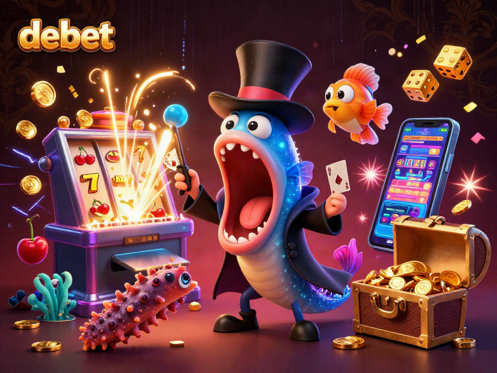 Experience thrilling casino action in debet with vibrant characters and games bursting with energy.