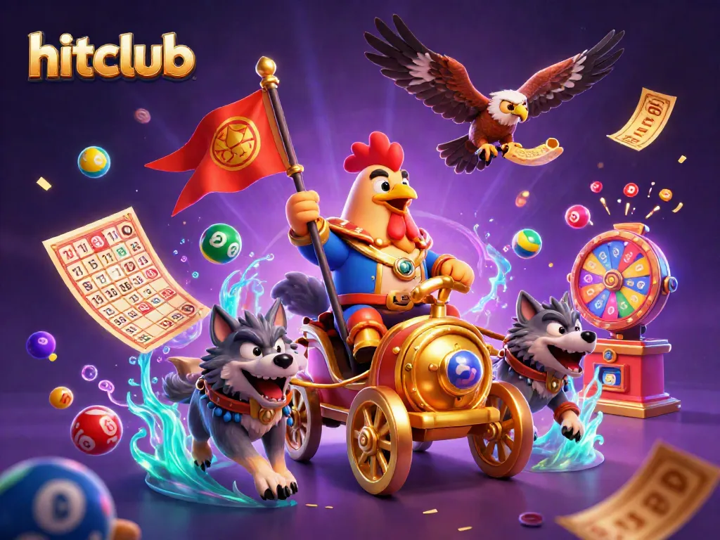Win big with hitclub's thrilling lottery and gaming experience filled with vibrant visuals.