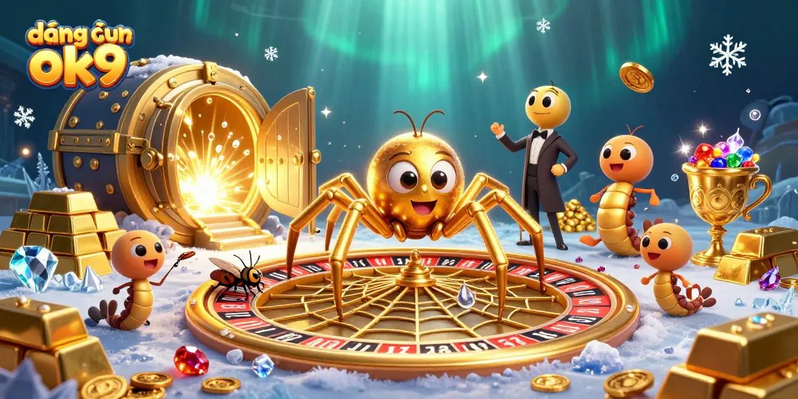 Join the action at đăng nhập ok9 as the golden spider spins the roulette web full of treasures.