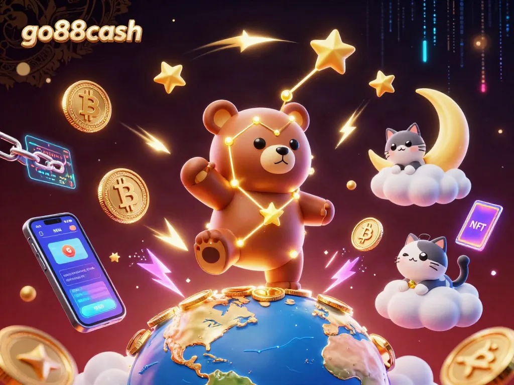 Engage with thrilling gameplay at go88cash, where the constellation bear scoops up golden coins