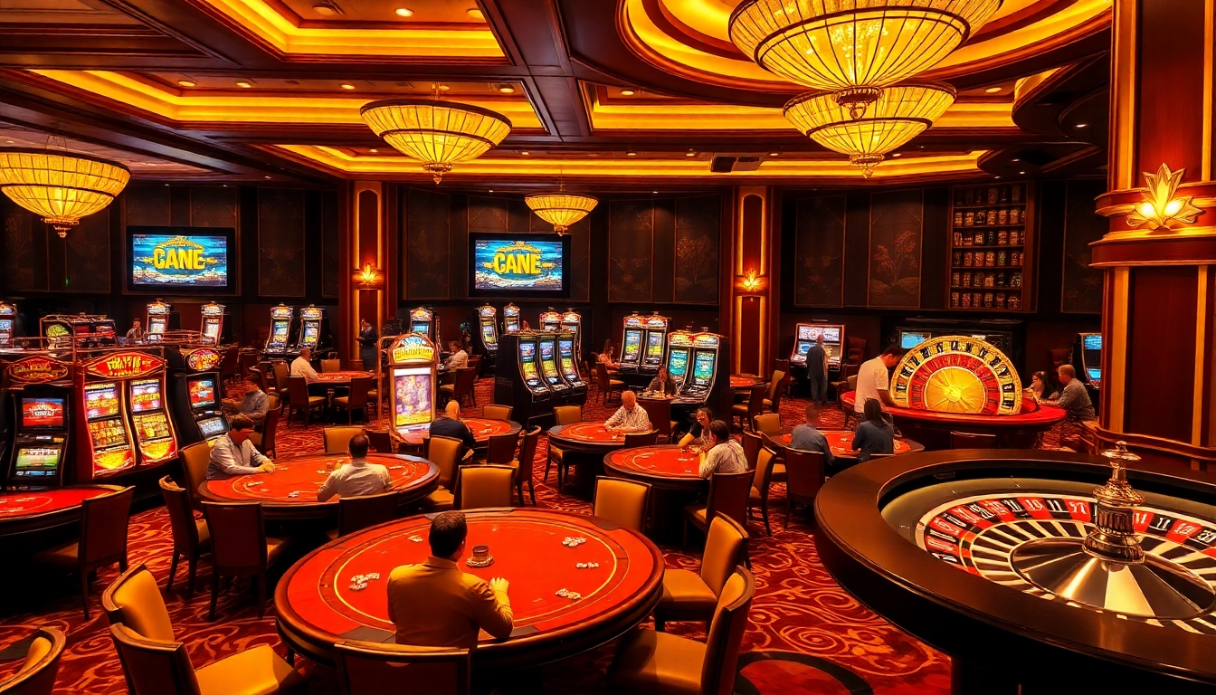 Experience the vibrant atmosphere of game bài đổi thưởng at a luxury casino.