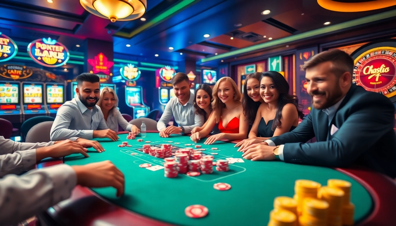 Experience the thrill of poker action at https://uu882025.online/ with colorful chips and players engaged.