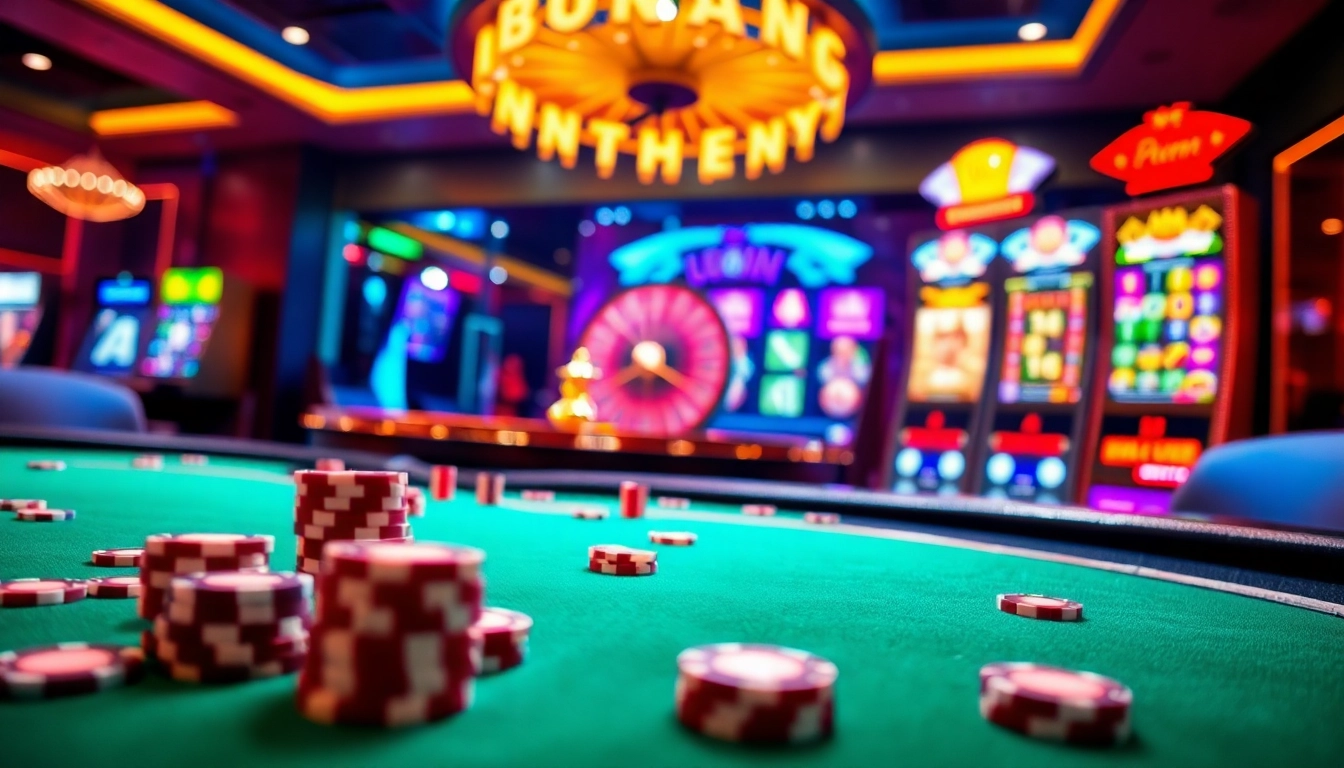 Experience the thrilling action at abc8.lol with vibrant casino environments and exciting gambling elements.