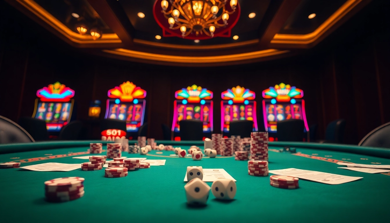 Experience the thrill of online gambling at trang chủ 888NEW with vibrant casino visuals.