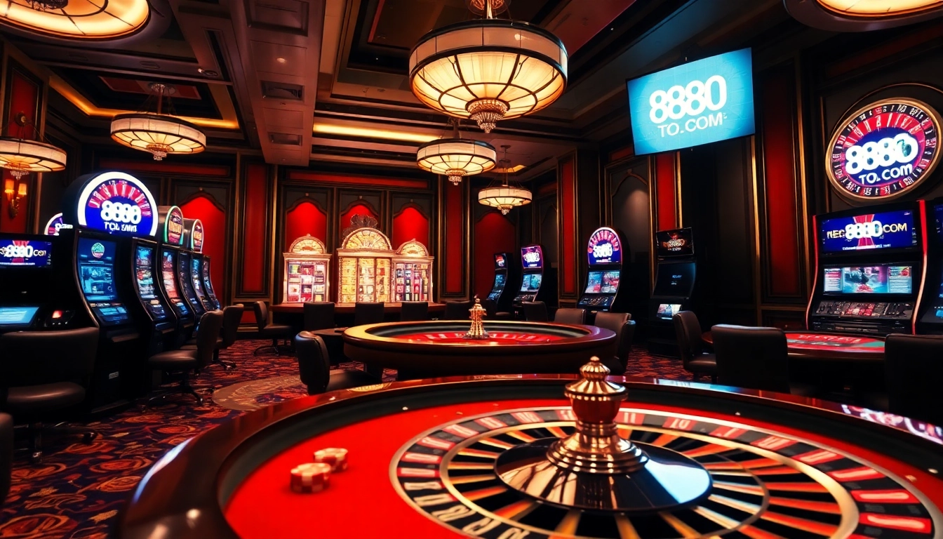 Experience the luxury of online gambling at 888TO.COM with vibrant tables and exciting games.