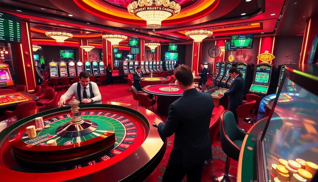 22bet players engaging with live casino games and betting options in a vibrant online environment.