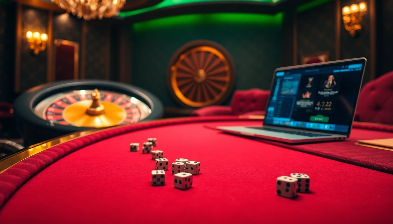 Players enjoying a thrilling game at the 777VIP casino table, surrounded by chips and excitement.