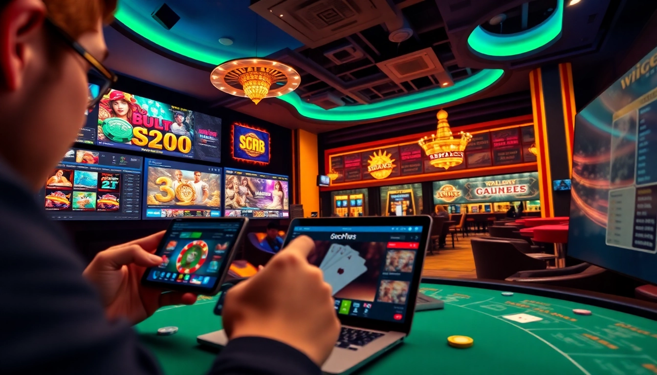 SC88 online casino gaming interface showcasing live action and mobile gameplay excitement.