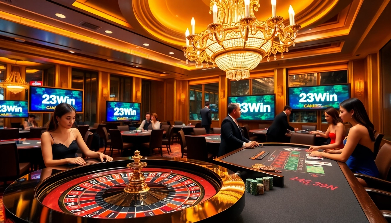 Experience the excitement of gambling with 23Win hiện đang mở at vibrant casino tables.