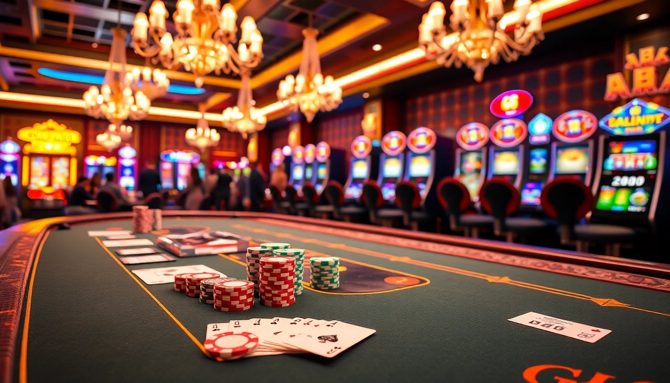 Experience the thrill of GG 88 at a vibrant casino table with colorful poker chips.