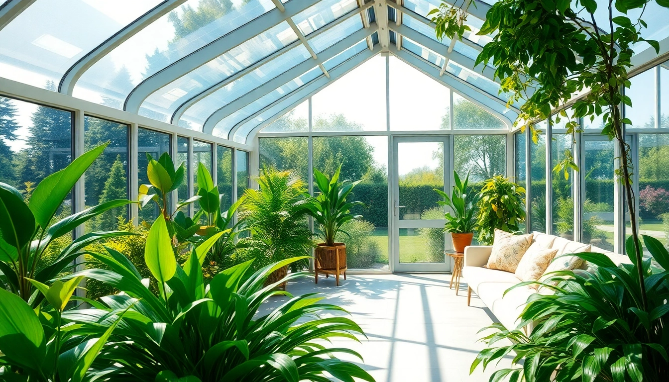 Experience a beautiful solarium room with ample sunlight, lush plants, and comfortable seating.