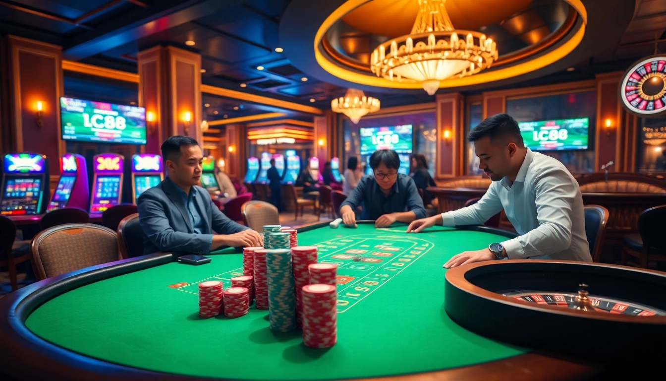 Experience the thrill of gambling at Nhà cái LC88 with vibrant casino games and high-stakes action.