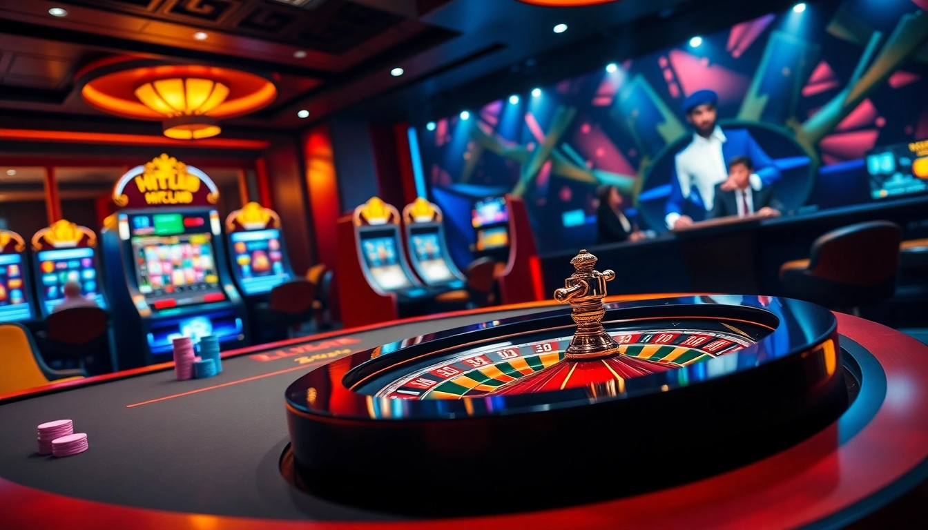 Experience the excitement of HITCLUB with vibrant casino games, colorful chips, and a lively online interface.