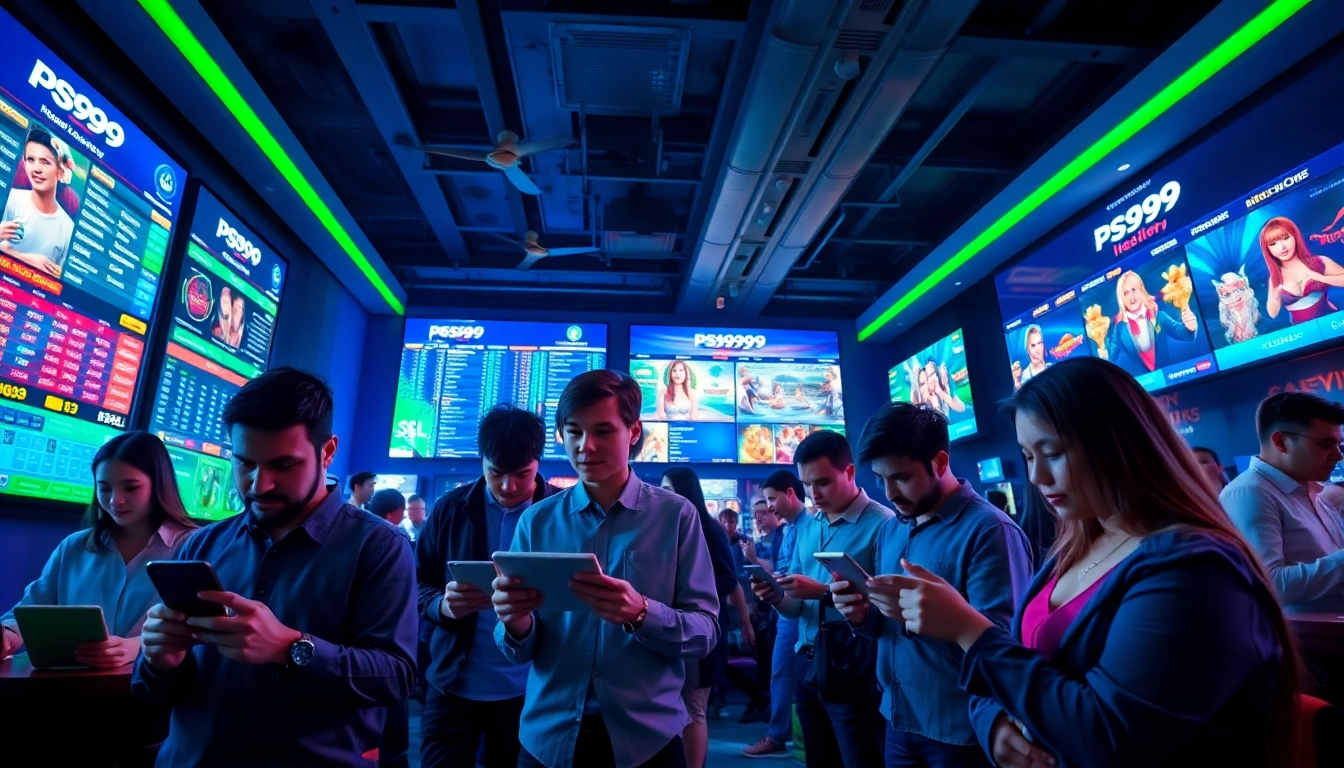 Engaged users enjoying sports betting at PS99's dynamic online platform, showcasing innovation and excitement.