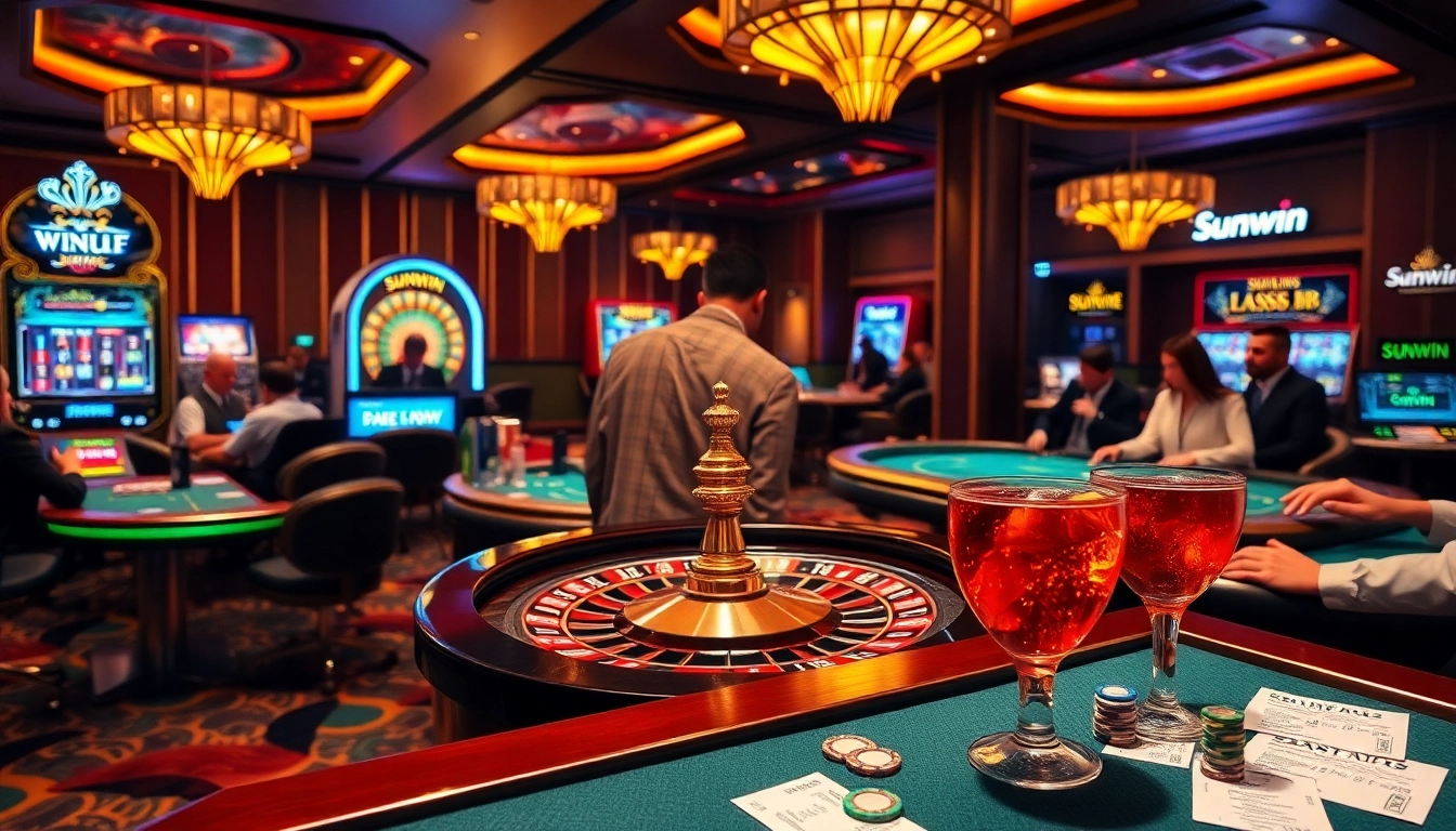 Experience the thrill of gambling at Sunwin with exciting games and vibrant casino atmosphere.