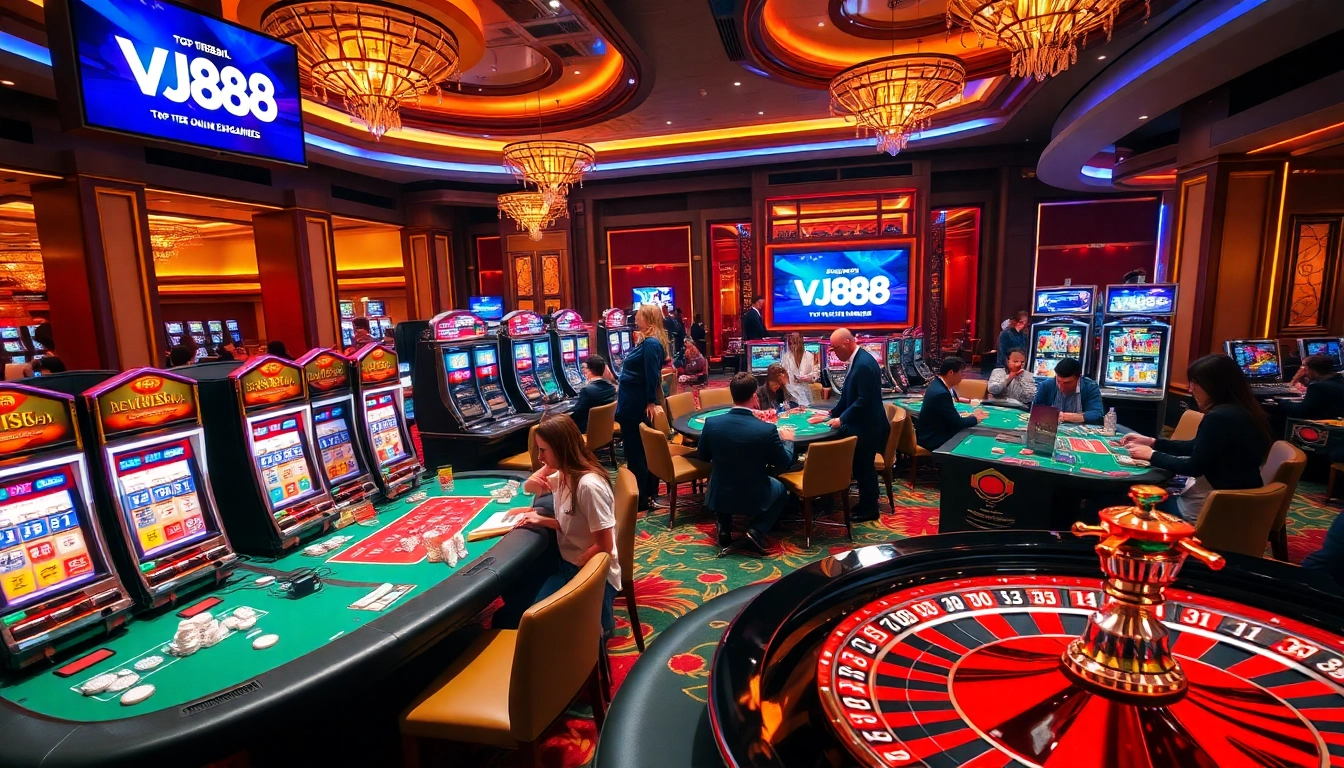 Enjoy thrilling casino games like slots and poker at https://vj88.com/ while engaging with a vibrant gaming atmosphere.