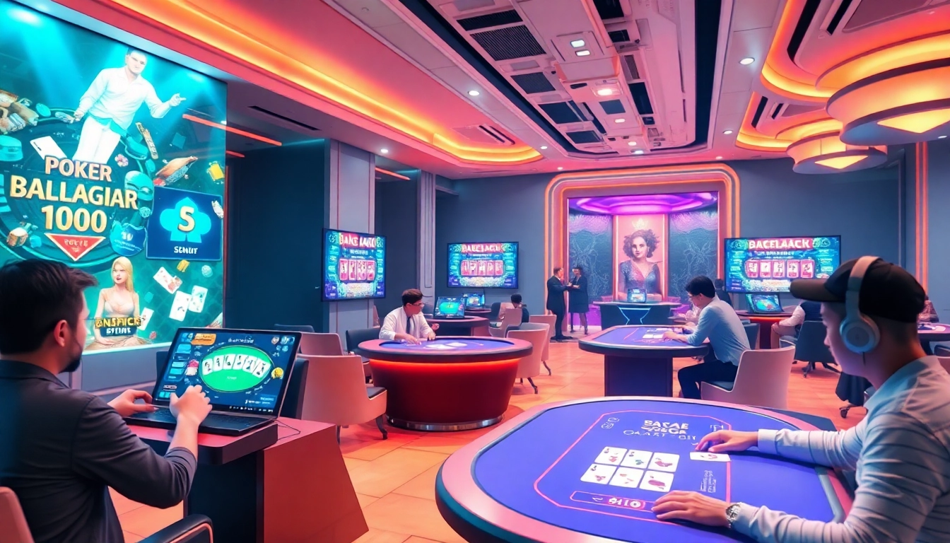 Engaging virtual gaming environment at gamebaidoithuong.com.vc showcasing vibrant card games.