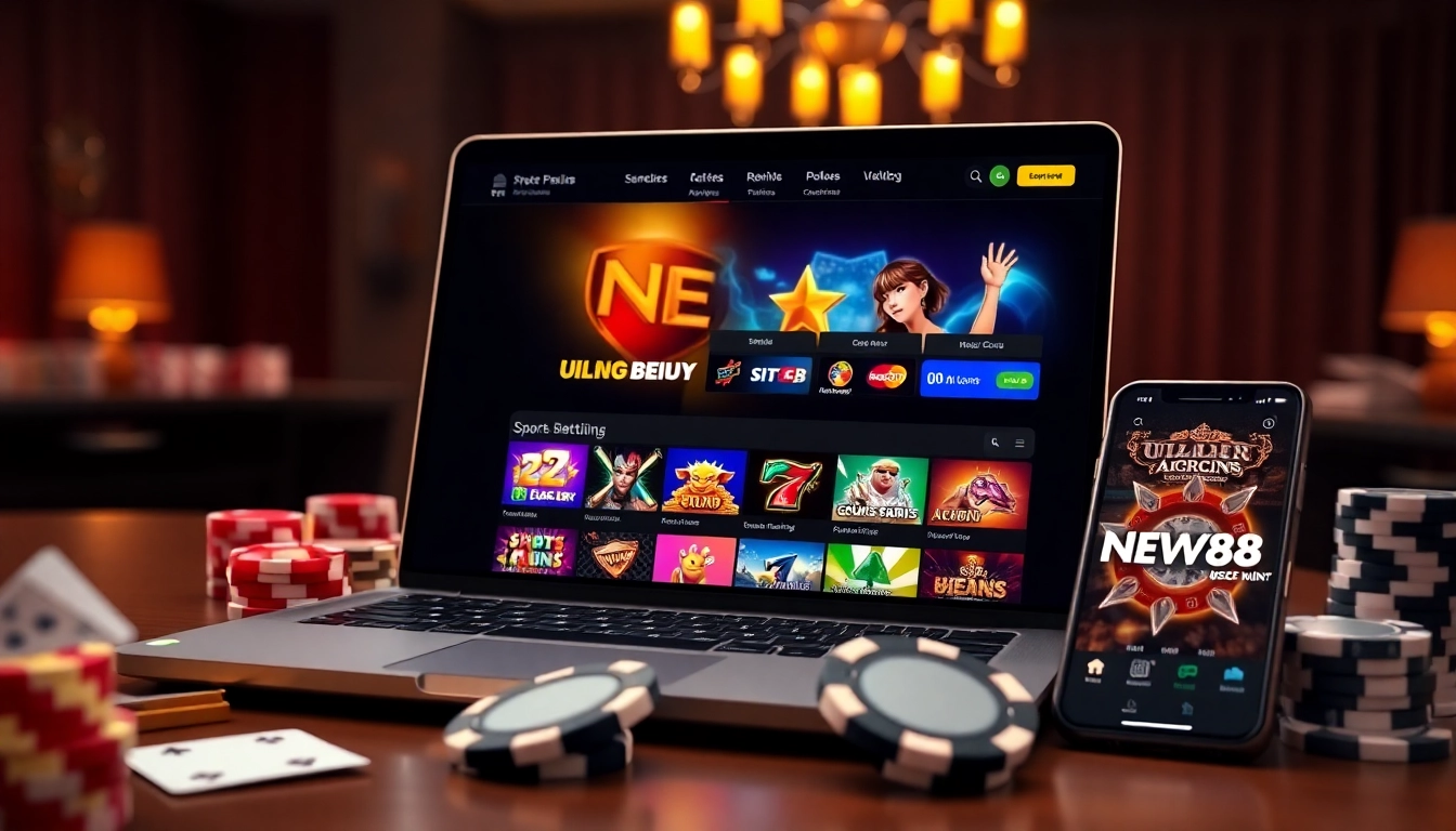 Explore engaging games and promotions at https://new88pm.com/ featuring vibrant slot graphics.