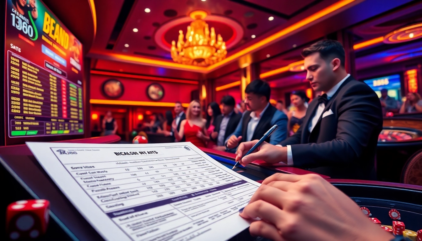 BJ88 trang da ga betting scene showcasing live cockfighting and enthusiastic gamblers engaged in the action.