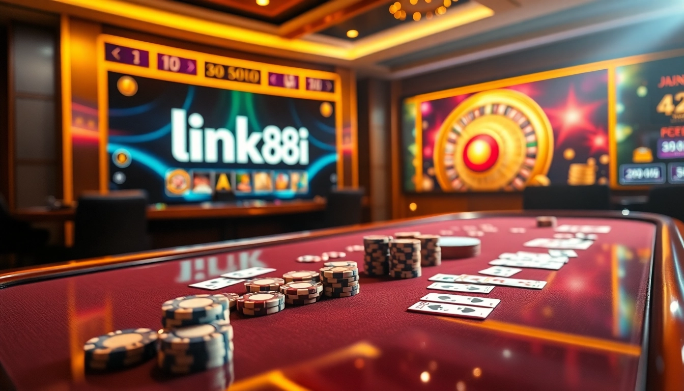 Experience high-stakes gaming at link 88i with vibrant casino visuals.