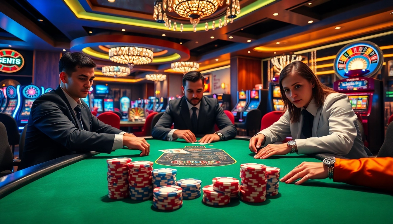 Experience GK88 in action with vibrant poker chips and an exciting casino atmosphere.