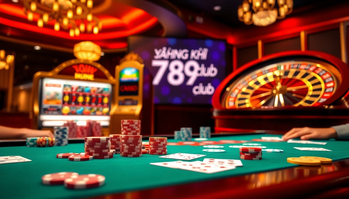 Engage in exciting gambling action as players register for đăng ký 789club at a vibrant casino.