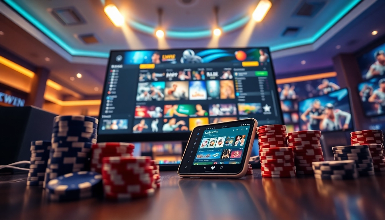 Engaging view of online betting at https://luckywin.name with vibrant games and user-friendly interface.