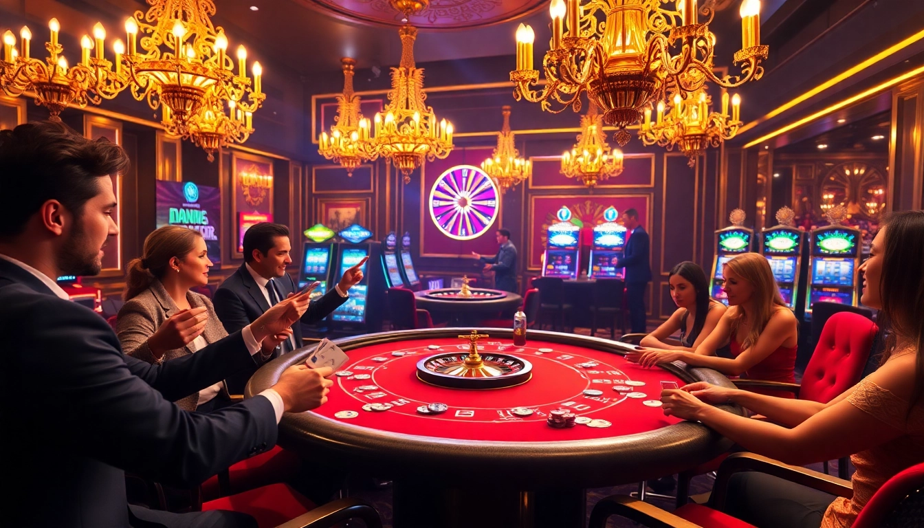 Experience thrilling S8 gameplay at luxurious poker tables and flashing slot machines.