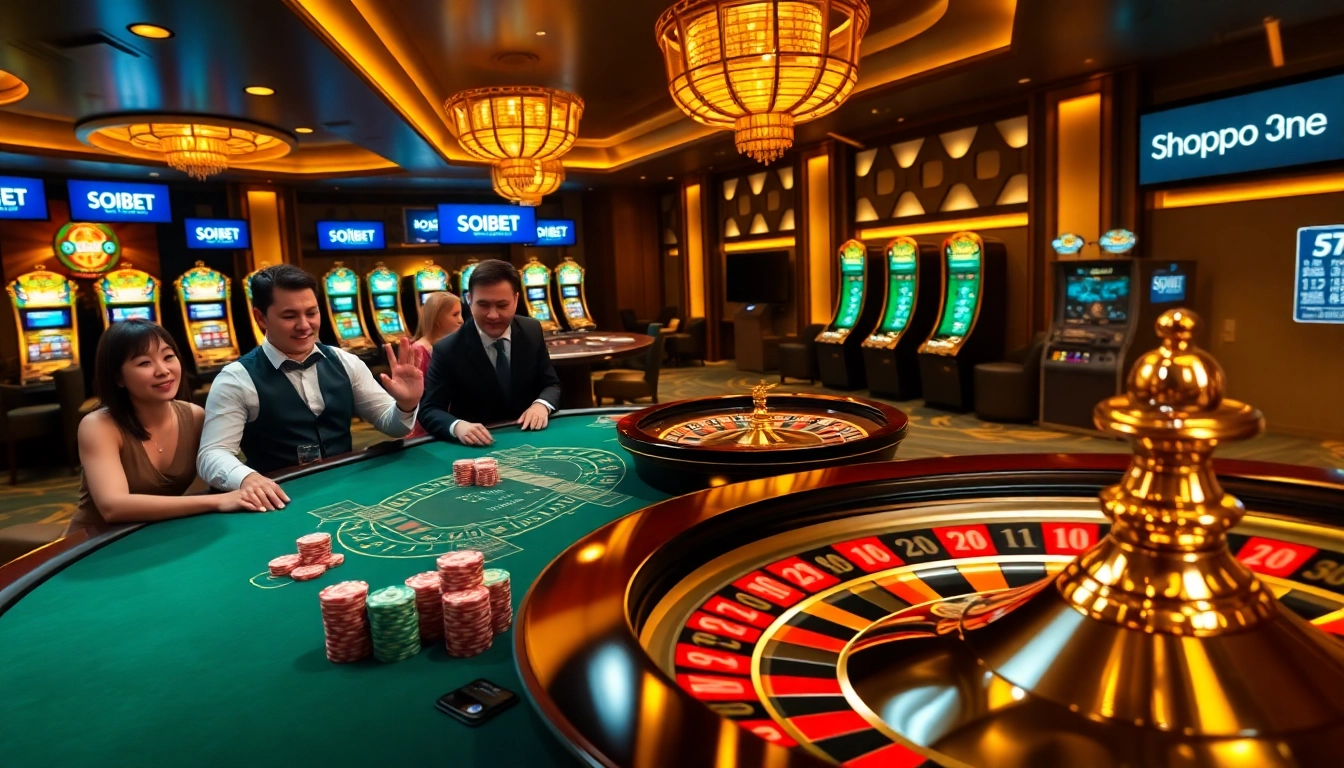 SOIBET ultimate casino experience with enthusiastic players and vibrant tables.