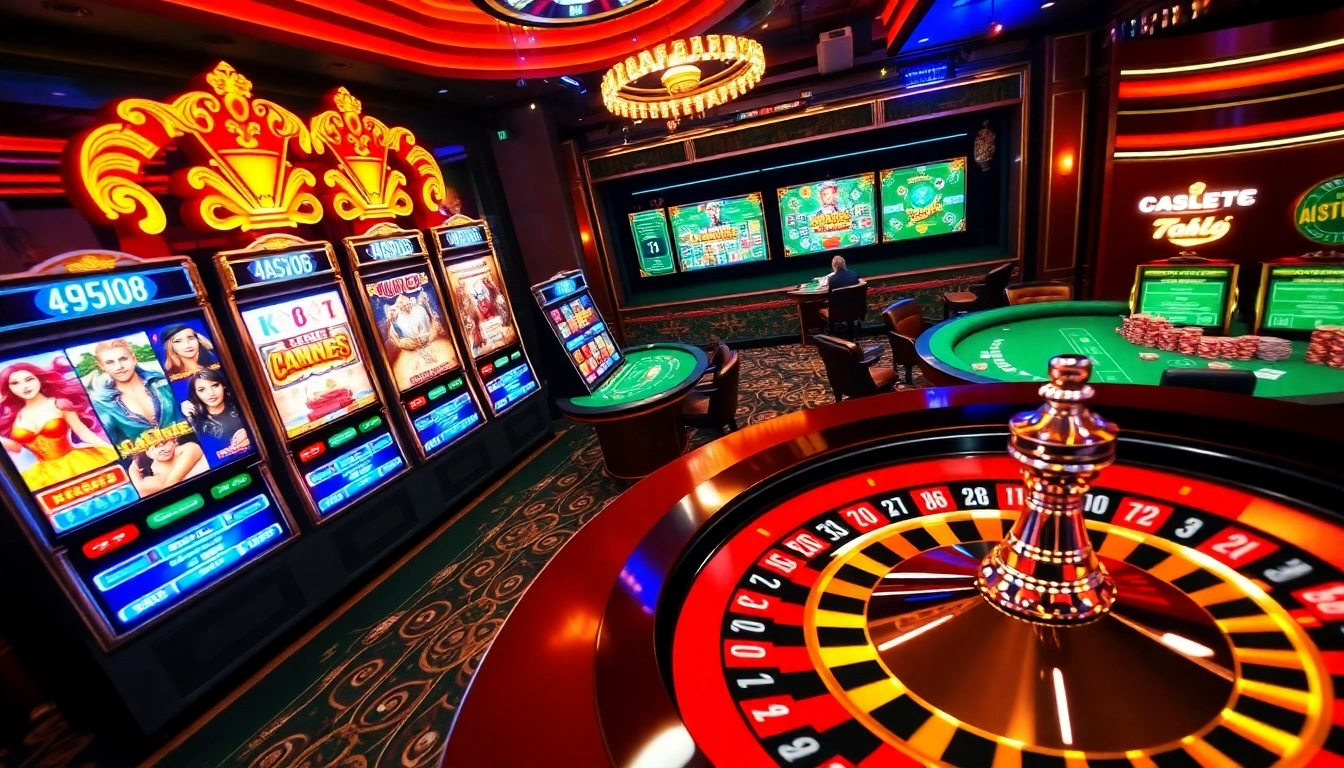 Players engaging in exciting online gambling activities at 789club with vibrant casino elements.